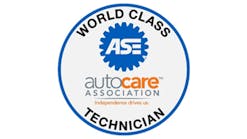 Over 2,200 auto service professionals recognized as World Class Technicians