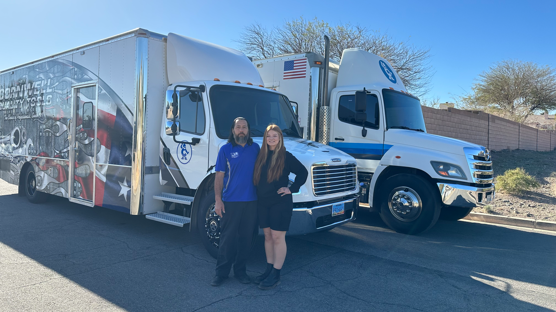 Jim Castaneda purchased a new truck when his daughter decided to join him and he gave her his truck.