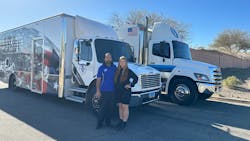 Jim Castaneda purchased a new truck when his daughter decided to join him and he gave her his truck. Jim Castaneda purchased a new truck when his daughter decided to join him and he gave her his truck.