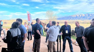 ETI members gathered at the ToolTech 2023 welcome reception at the picturesque Hyatt Regency Tamaya Resort in Santa Ana Pueblo, New Mexico.