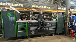 Shortly after inheriting this toolbox setup from her father, Morgan had to add another side locker to keep up with her growing tool collection.