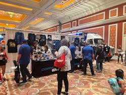 Distributors checking out the Cornwell Gear booth for new t-shirts, hats, and more. Distributors checking out the Cornwell Gear booth for new t-shirts, hats, and more.