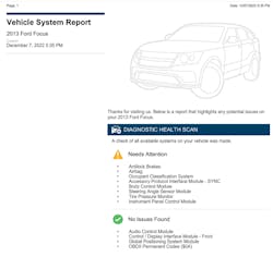 Figure 1- This prescan from my Snap-on Zeus+ shows which modules are communicating. But more importantly, it also shows the ones that are missing. Figure 1- This prescan from my Snap-on Zeus+ shows which modules are communicating. But more importantly, it also shows the ones that are missing.