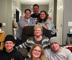 Larry Goff with his family Larry Goff with his family