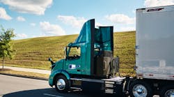 Volvo Trucks North America customer Utah PaperBox is the first company in Utah to deploy a zero-tailpipe emission Volvo VNR Electric truck.