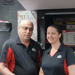 Ed and Maria are a unique team in that they're both full-time on the truck. With them both present it allows them to better cater to all their customers' needs. Ed and Maria are a unique team in that they're both full-time on the truck. With them both present it allows them to better cater to all their customers' needs.