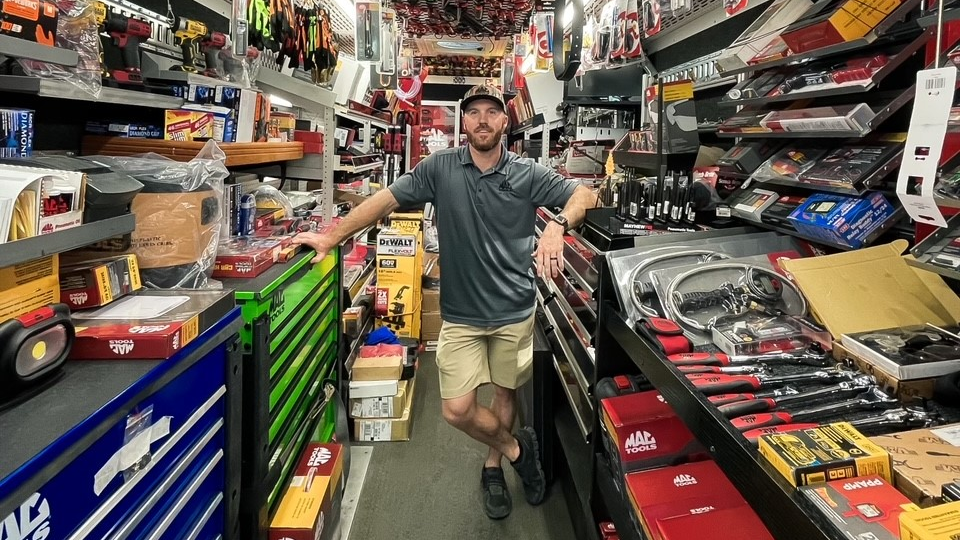 Mac Tools distributor Bryce Hinton has been selling tools in Greenville, South Carolina for five years.