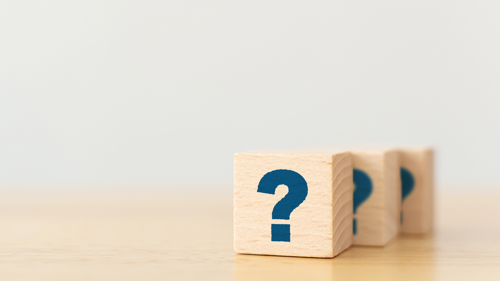 Question Mark On A Block