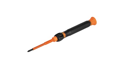 KLEIN 2-in-1 Insulated Electronics Screwdriver, Phillips, Slotted Bits, No. 3258INS