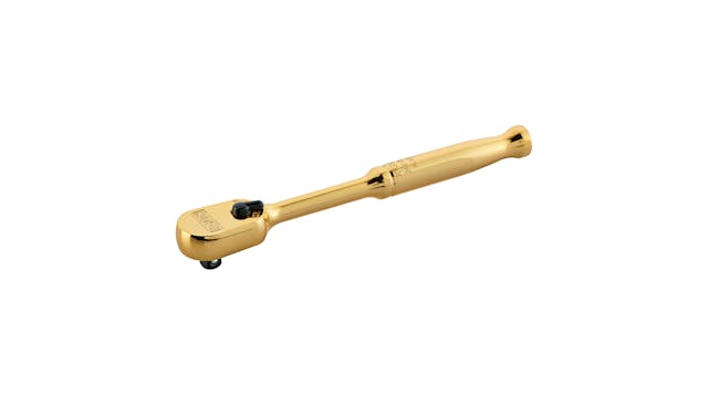 1/4" Drive Professional Special Edition Gold-Plated Ratchet, No. R1GOLD