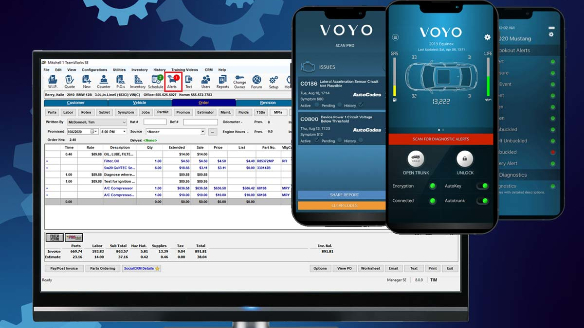 Mitchell 1 Integrates VOYOLink Connected Car Platform with Manager SE Shop Management System