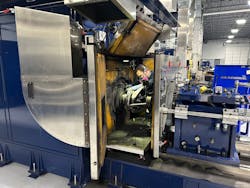 Figure 5- A technician tests brake pads with this Link Engineering brake dynamometer that simulates driving conditions and assess stopping ability, noise, durability and heat ranges of brake pads. Figure 5- A technician tests brake pads with this Link Engineering brake dynamometer that simulates driving conditions and assess stopping ability, noise, durability and heat ranges of brake pads.