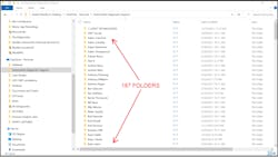 Figure 7- Organizing data in folders allows for a logical filing system that will serve you well for years and allow you to easily recall information in just a few moments. Figure 7- Organizing data in folders allows for a logical filing system that will serve you well for years and allow you to easily recall information in just a few moments.