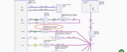 Figure #9- Ford wiring diagram displaying component call-outs. Figure #9- Ford wiring diagram displaying component call-outs.