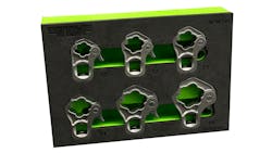 6-PC 3/8' Drive Ratcheting Flare Nut Wrench, No. RFW100 6-PC 3/8' Drive Ratcheting Flare Nut Wrench, No. RFW100