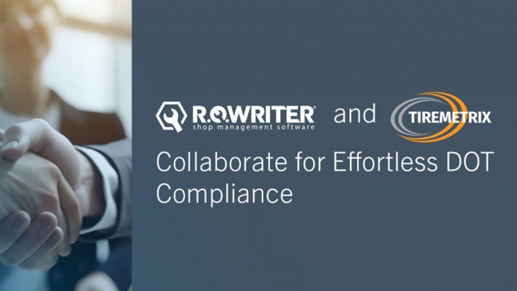 R.O. Writer and Tiremetrix Collaborate for DOT Compliance