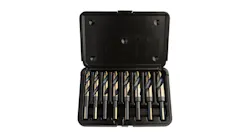8-pc Step Point 1/2' Reduced Shank Drill Bit Set, No. 8KK12SP