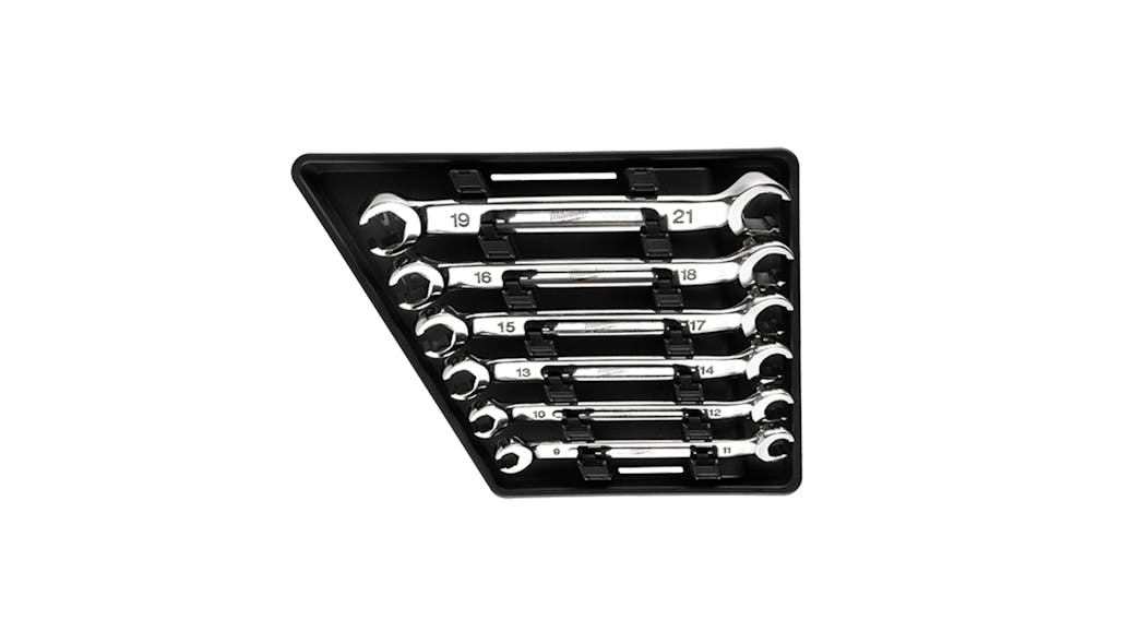 6-pc Double End Flare Nut Wrench Set, Metric