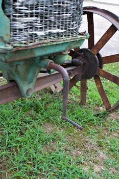 A vintage hand crank vehicle A vintage hand crank vehicle