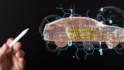 High-tech car, analysis High-tech car, analysis