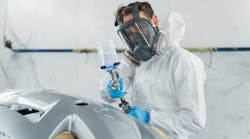 Young automotive painter Young automotive painter