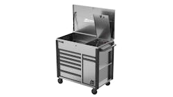 Homak Manufacturing 44' RS Pro 8-Drawer Flip Top Power Service Cart Homak Manufacturing 44' RS Pro 8-Drawer Flip Top Power Service Cart