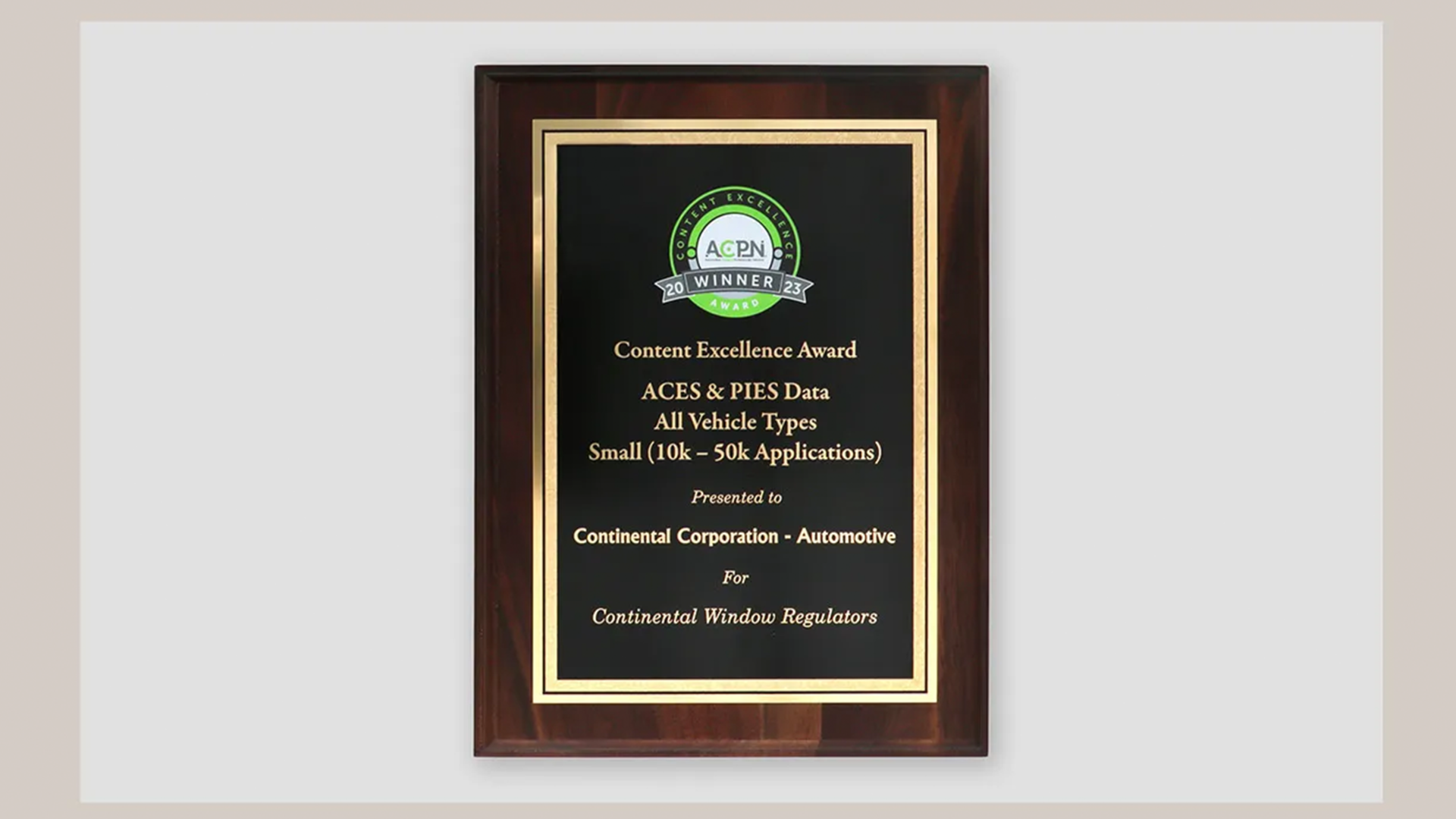 Continental recognized at ACPN Content Excellence Awards