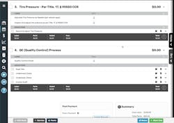 Figure 3 - Shop-Ware tire pressure and quality control process Figure 3 - Shop-Ware tire pressure and quality control process