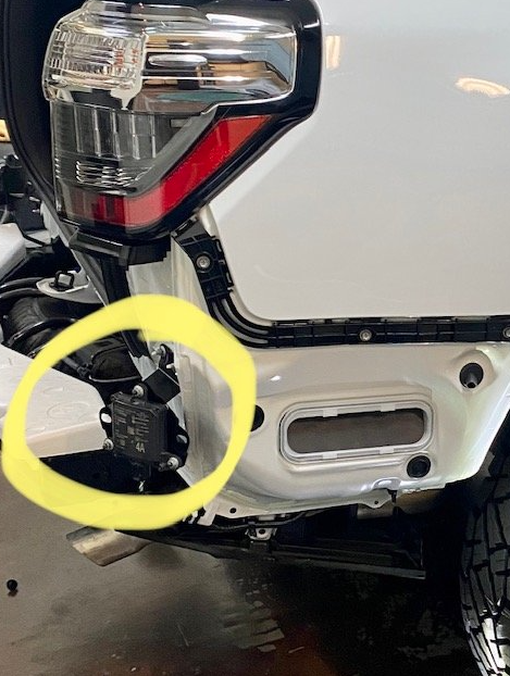 Figure 6- Toyota blind spot sensor.