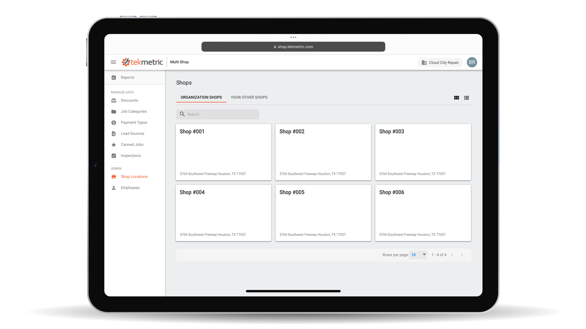 Tekmetric Multi-Shop Shared Customer History