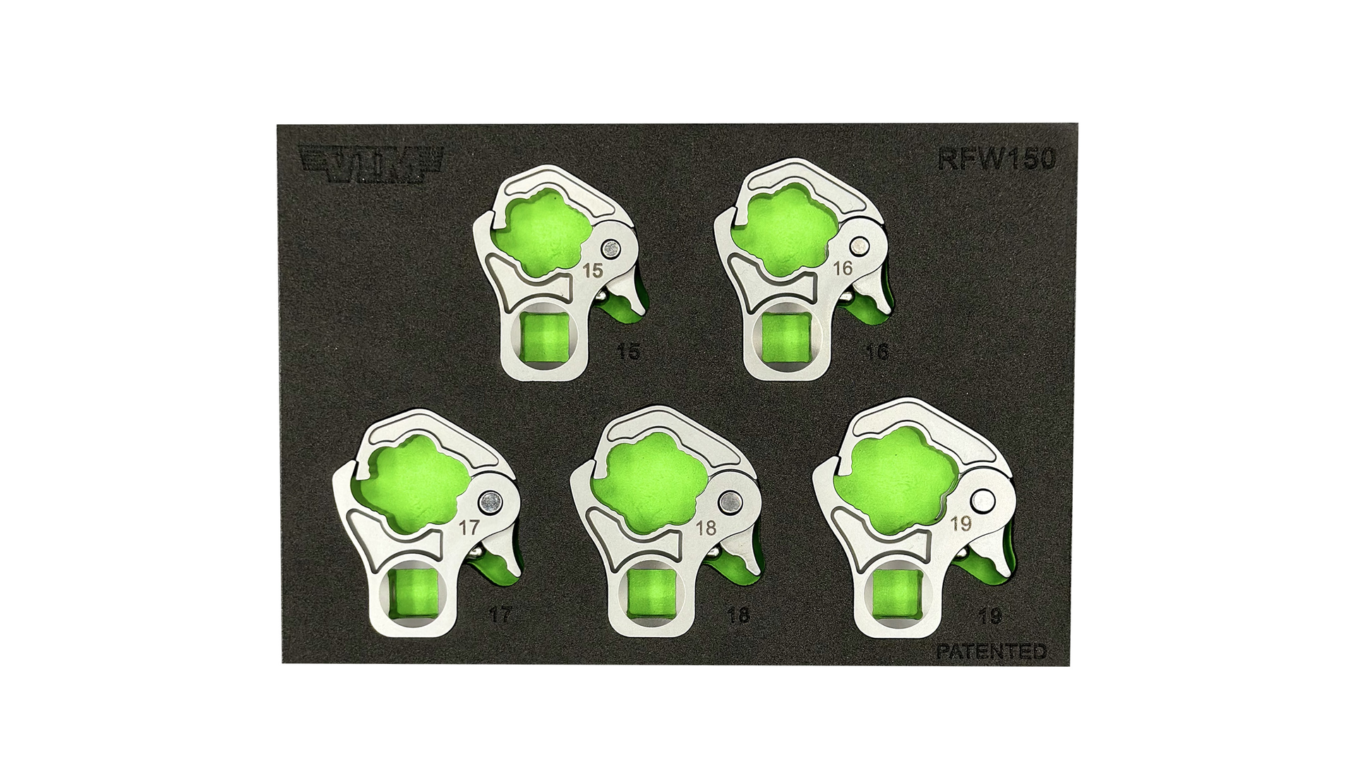 VIM Tools 5-pc 3/8&rdquo; Drive Ratcheting Flare Nut Wrench Set, No. RFW150