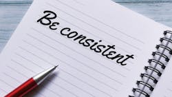 Sales Tip: Consistency is key Sales Tip: Consistency is key