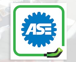 When beginning the transition to servicing electric vehicles, safety certification is a key first step. This is the insignia representing ASE's xEV certification. When beginning the transition to servicing electric vehicles, safety certification is a key first step. This is the insignia representing ASE's xEV certification.