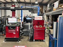 Hunter alignment rack and Matco toolbox Hunter alignment rack and Matco toolbox