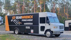 Adams' background as a technician helps him know what products to stock on his truck. Adams' background as a technician helps him know what products to stock on his truck.