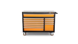 52' 11 Drawer GSX Series Rolling Tool Cabinet with Stainless Steel Worktop, No.83247 52' 11 Drawer GSX Series Rolling Tool Cabinet with Stainless Steel Worktop, No.83247