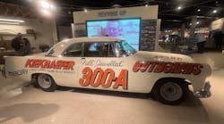 One of the many cars on display in the NASCAR Hall of Fame.