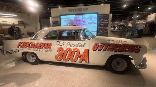 One of the many cars on display in the NASCAR Hall of Fame.