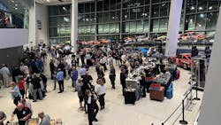 Attendees taking in the sights at the NASCAR Hall of Fame. Attendees taking in the sights at the NASCAR Hall of Fame.