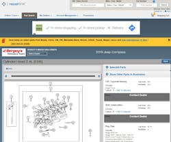 Figure 6- RepairLink information source screenshot demonstrating electronic cataloging. At times, it's more efficient to source information here, especially for counter staff such as service advisors. Figure 6- RepairLink information source screenshot demonstrating electronic cataloging. At times, it's more efficient to source information here, especially for counter staff such as service advisors.