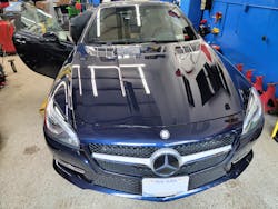 Figure 9- This Mercedes-Benz's lights remained illuminated, even with the vehicle off, secured and keys in hand. This will drain the vehicle's battery in a very short period. Figure 9- This Mercedes-Benz's lights remained illuminated, even with the vehicle off, secured and keys in hand. This will drain the vehicle's battery in a very short period.