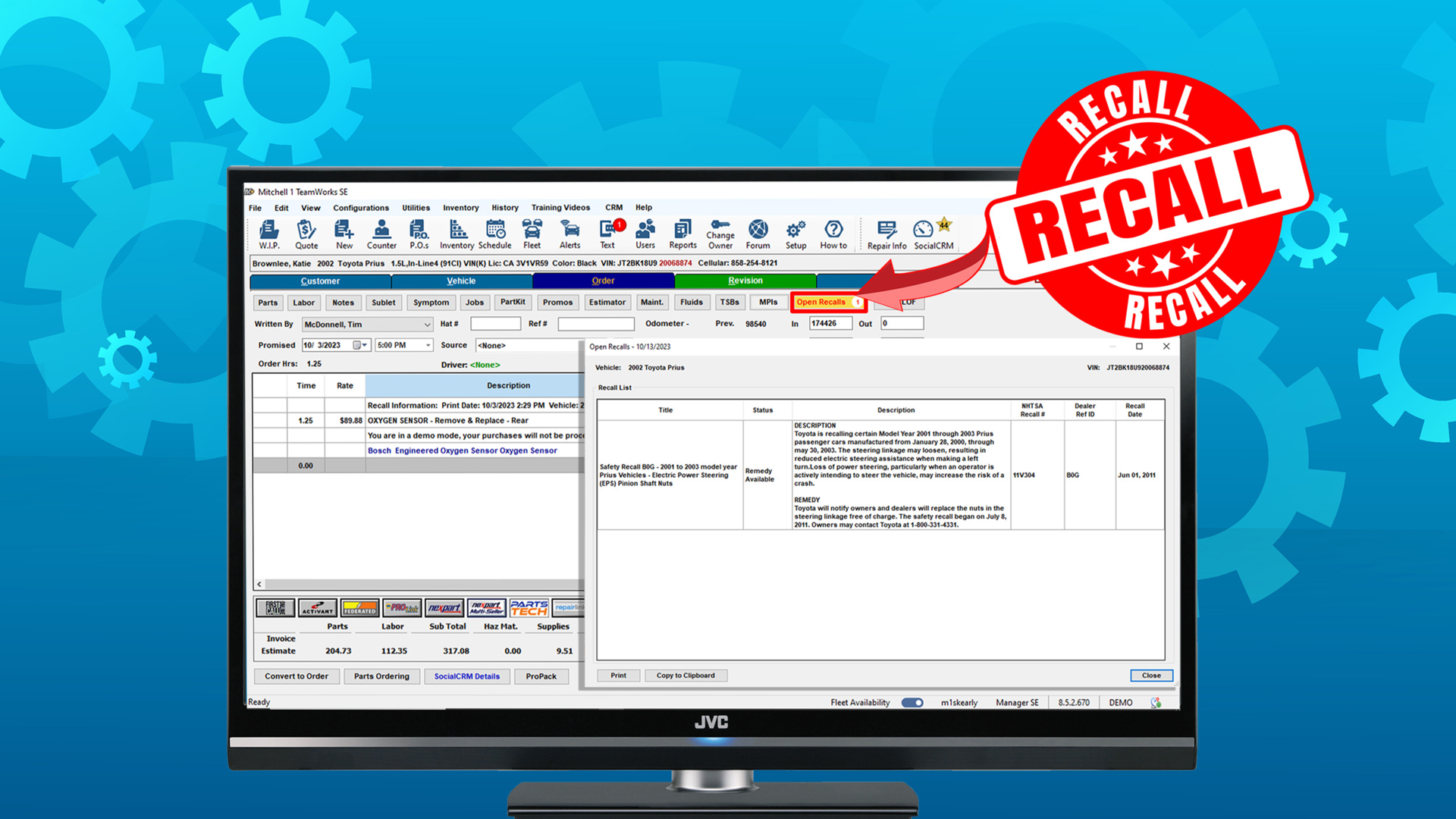 Mitchell 1 releases active recalls feature in shop management software ...