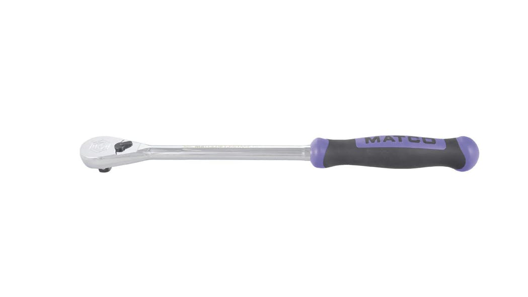 1/2&apos; Drive 16-3/4&apos; Eighty8 Tooth Fixed Ratchet with Ergo Handle - Purple, No. CFR158P
