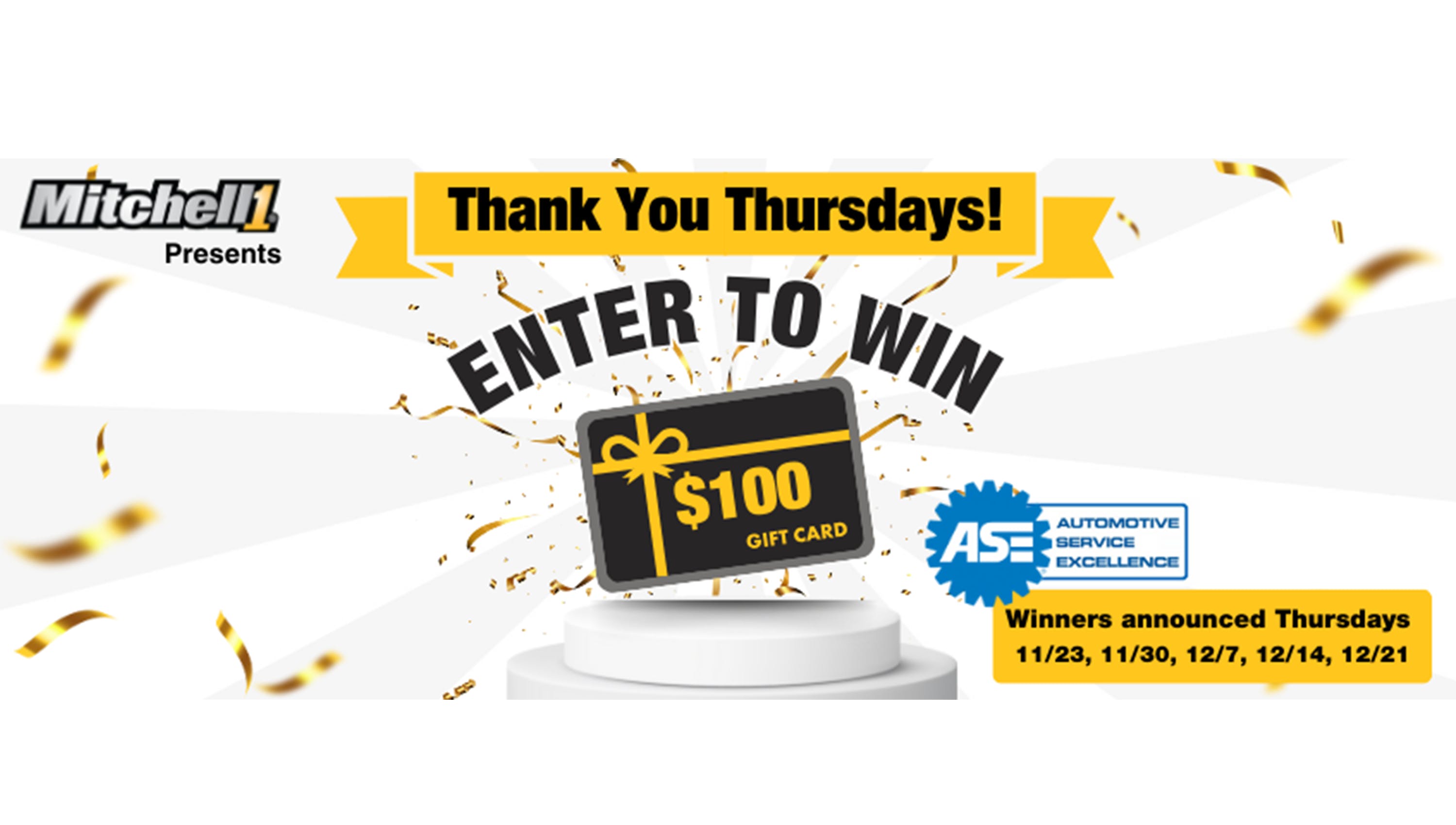 'Thank You Thursdays!' sweepstakes back from Mitchell 1