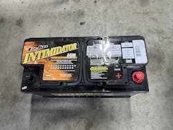 Figure 2 — An AGM battery — Notice its similarity to a traditional battery. Figure 2 — An AGM battery — Notice its similarity to a traditional battery.