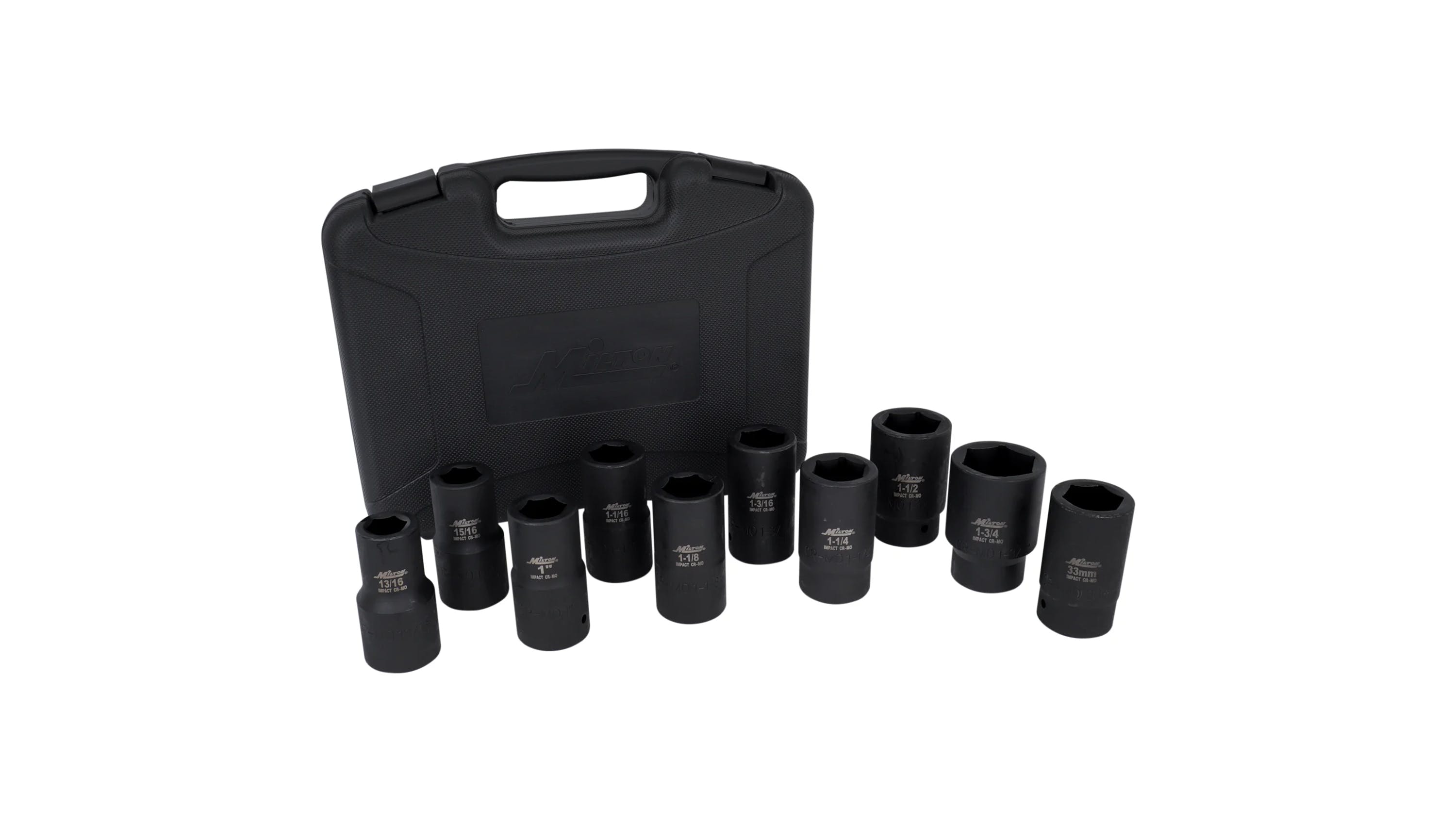 10-pc 1' Drive SAE & Metric Socket Set, No. 1300-SS-09
