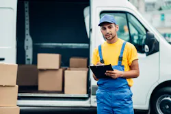 Delivery driver with van Delivery driver with van
