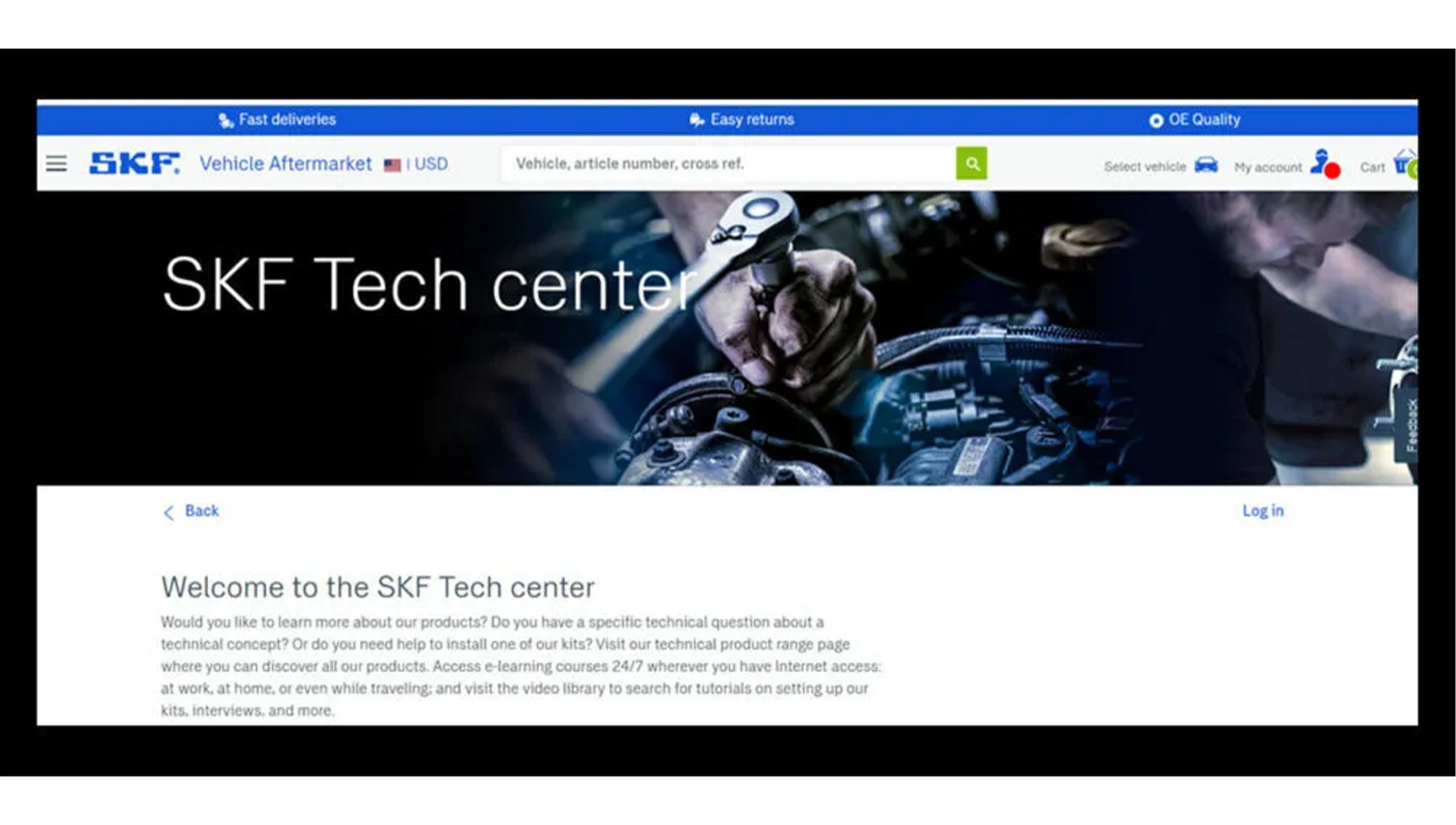 SKF utilizing TecRMI for repair and maintenance data