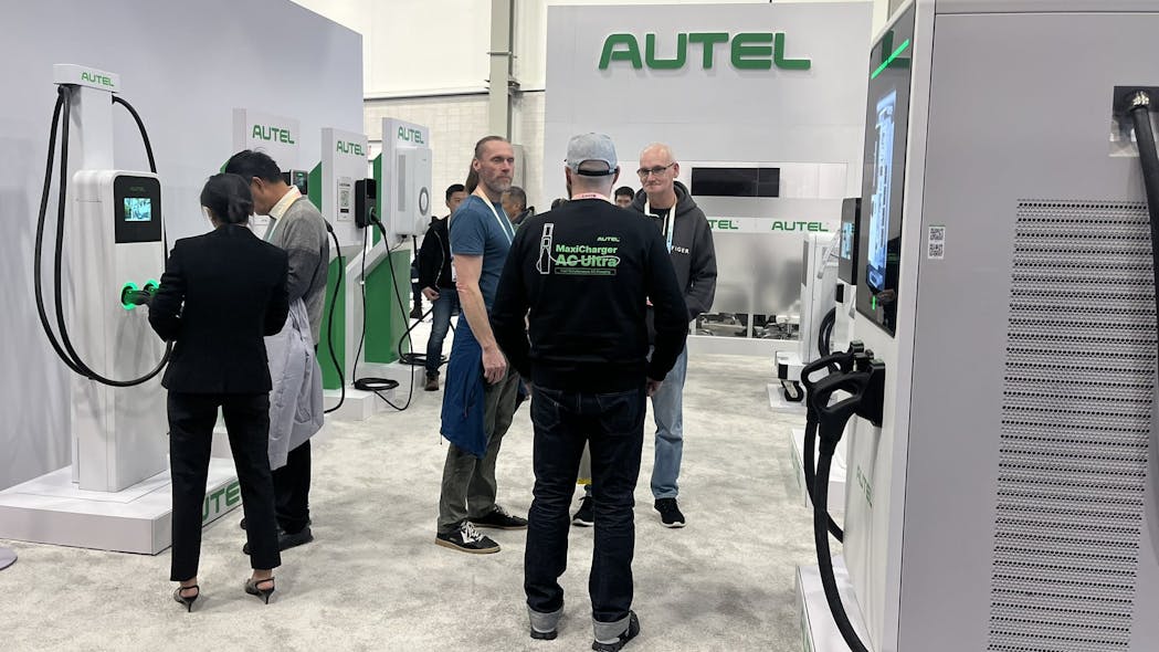 Autel Energy booth at CES 2024