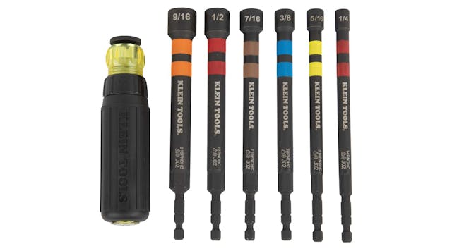 7-pc Hollow Magnetic Color-Coded Ratcheting Power Nut Driver, No. 32950